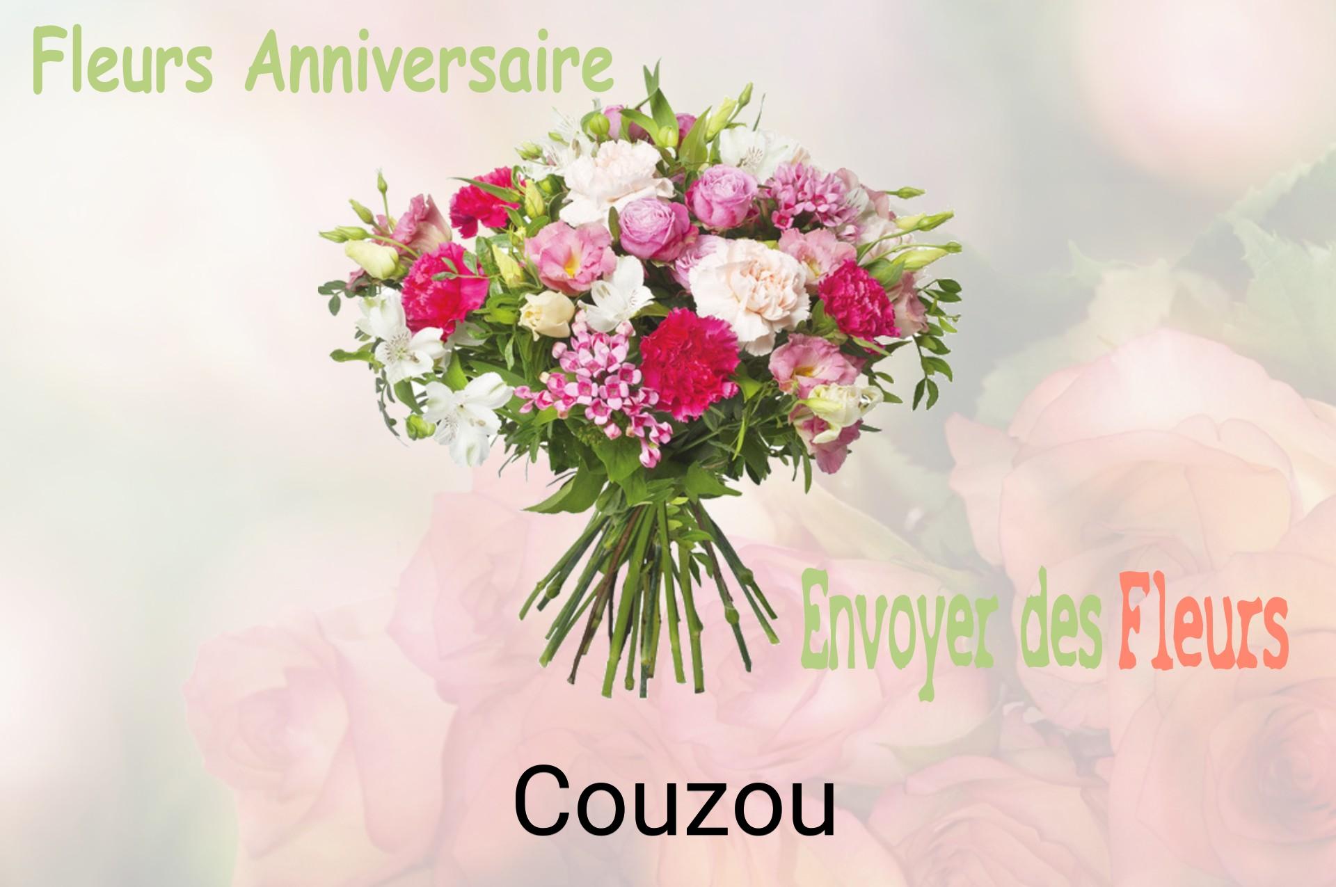 Bouquet de fleurs d’anniversaire livré à Couzou